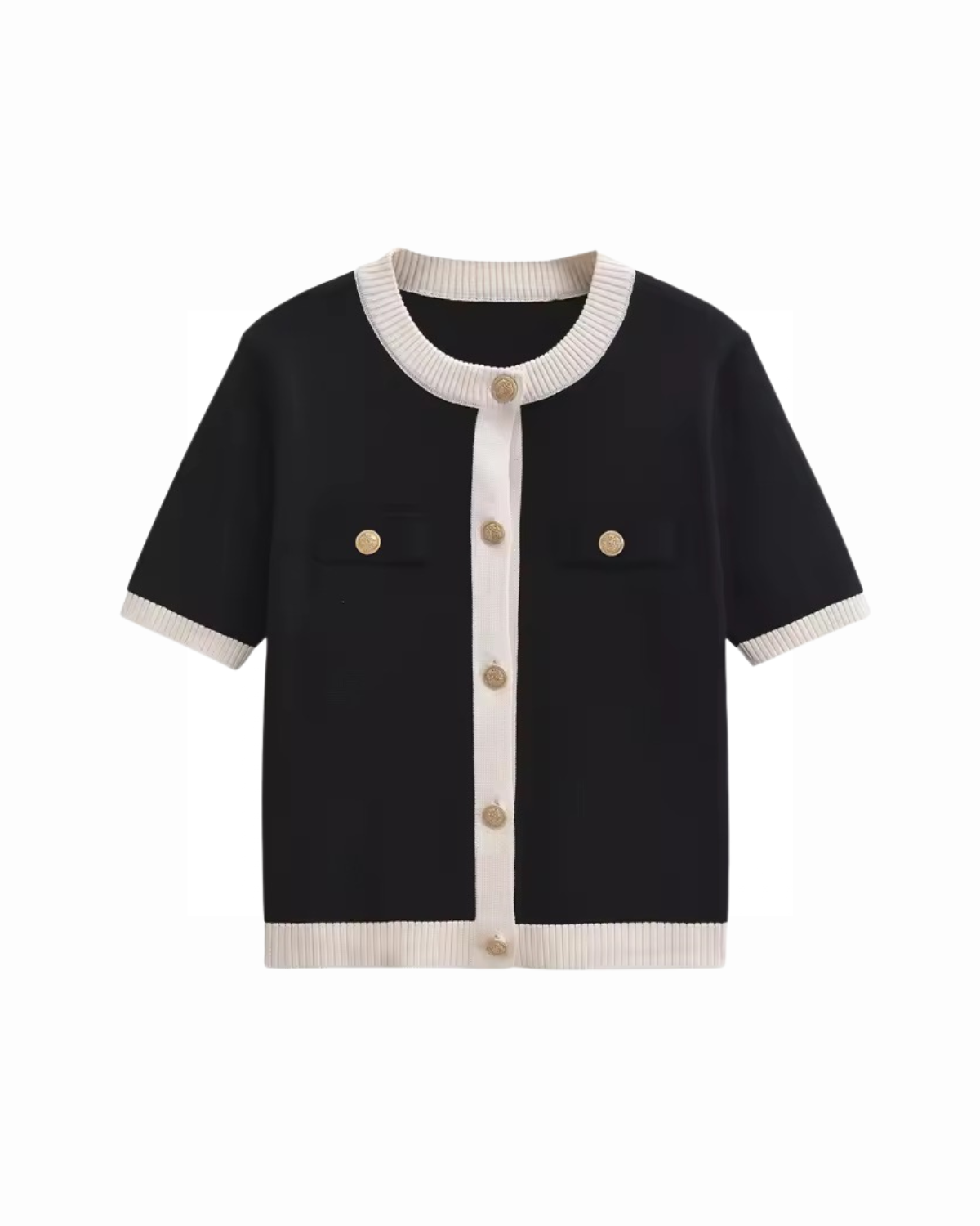 BLACK KNIT CARDIGAN