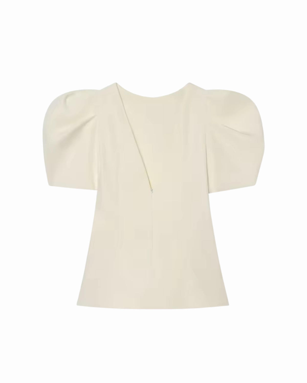 CREAM PUFF SLEEVE TOP