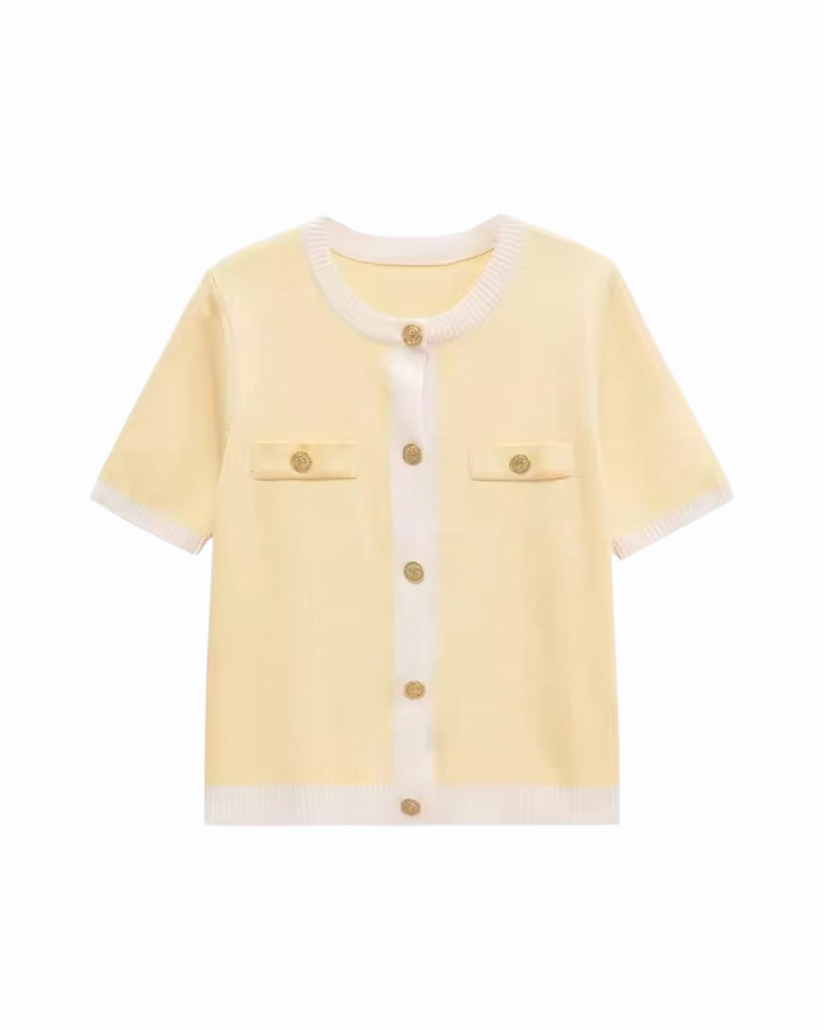 YELLOW KNIT CARDIGAN